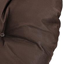 Water Resistant Hammock Swing Chair Cushion (ONLY CUSHION) Egg Chair Cushion Pad Replacement With Head Pillow For Indoor And Outdoor - 棕色 - 查看 3