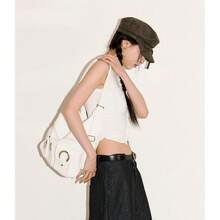 Women Fashion Backpacks - Trắng (vải dày chất lượng cao) - Xem 7