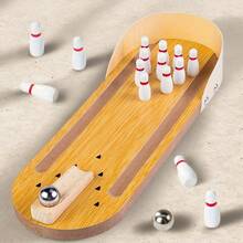 2025 New Fingertip Bowling Challenge: Mini Wooden Brain Teaser, Portable DIY Marble Maze – STEM Educational Fidget Toy For Indoor/Outdoor Party & Stress Relief2025