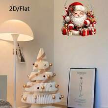 DIY 5D Christmas Diamond Painting Kit - Festive Santa With Gifts Scene, Acrylic Mosaic Art Craft, Unique Shaped Rhinestone Embroidery For Home & Bedroom Decor, Perfect Holiday Gift