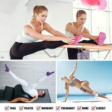 Yoga Socks With Grips For Women Non Slip Pilates Socks Anti Skid Grippy Ankle Athletic Socks 3 Pairs-242175 - 03Đen - Xem 6