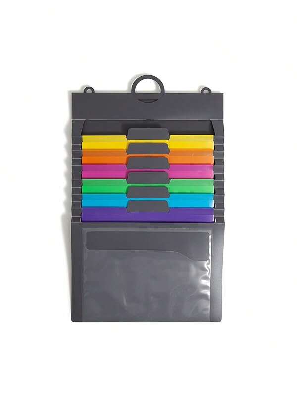 SMEAD Cascading Wall Organizer Gen 2, 6 Pockets, Letter Size, Pastel (92064)2025