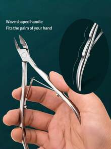 Profesjonalne cążki do skórek ze stali nierdzewnej, trymer do skórek, obcinacz do paznokci - wytrzymałe obcinacze do martwych skórek i wrastających paznokci z ostrymi, spiczastymi końcówkami - do domu, salonu, pedicure, manicure, jednoczęściowa konstrukcja ułatwiająca czyszczenie, wyposażenie salonu, ergonomiczny uchwyt, precyzyjne wykonanie, dla profesjonalistów w salonie, prezenty dla rodziny, przyjaciół, zakochanych, na powrót do szkoły, Halloween, Boże Narodzenie