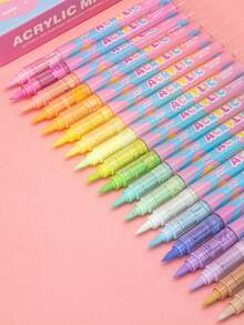 Straight Liquid Acrylic Marker, Adult Drawing Pen, Drawing Paint Doodle, Coloring Combination, Professional Drawing Tools, Holiday Gift Easter Doodle