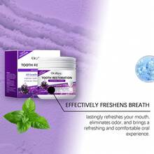50g,Purple Tooth Whitening Powder,Remove Stains From Teeth, Freshen Breath, Beautify And Strengthen Teeth, Clean And Protect Teeth. The Mint Is Refreshing - 紫色 - 查看 3