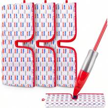 Microfiber Mop Pads Compatible With OCedar Promist MAX Spray Mop Reusable Mop Refills Pads Mop Heads Replacement Thicken Microfiber Pads Wet Dry Pads DualSides Use For Floor Cleaning 3 Pack