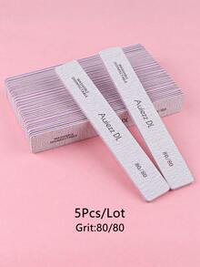 3Pcs/5Pcs/10Pcs Diamond Nail Files, Durable Double-Sided Manicure Files, Rectangular Nail Care Tools - Light Grey - View 21