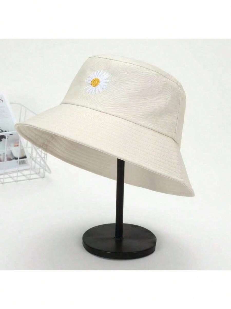 Women's Casual Bucket Hat Perfect Gift For Friends For Daily Wear - 米色 - 查看 1