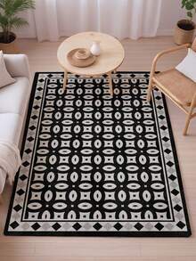 Eleganter und vintage Stil Innen-Dekorationsteppich, neues Kurzflor-Perlenvelours-Material Innen-Teppich, Wohnzimmerteppich, Sofateppich, Schlafzimmerteppich, rutschfeste Bettvorleger, Esszimmer- & Küchenteppich, Bürostuhlauflage, Eingangsmatte, Outdoor-Picknickdecke, Outdoor-Campingmatte