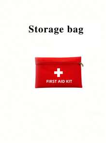 14/8/1件 1套防水急救包 便捷应急医疗包 户外旅行急救装备 家庭旅行手提包 地震消防医疗包 急救包 满足基本紧急急救治疗需求