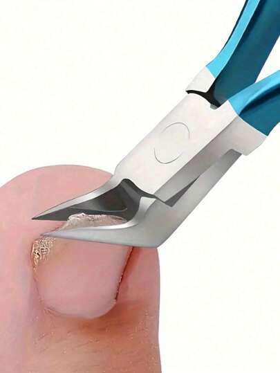 Ultra-Sharp Precision Nail Clippers - Professional-Grade Thick Nail Trimmer & Edge Cutter For Ingrown Paronychia Correction, Cuticle Trimmer With Cuticle Pusher And Cutter, Manicure Pedicure Perfect At-Home Manicure & Pedicure, Easy To Use & Clean, Cuticle Remover Nippers Professional Stainless Steel Cutter Clippers,
