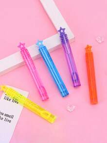 12/24/48支装迷你泡泡棒，手动泡泡机（不含泡泡液），小型派对礼品，营造节日气氛，生日、婚礼、派对泡泡玩具（不含泡泡液） - 彩色 - 查看 5