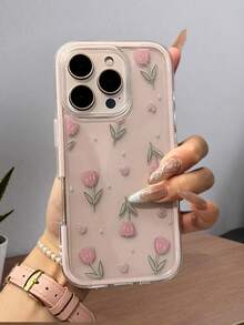1 Ốp lưng điện thoại khung Dopamine nhiều màu tối giản, tương thích với iPhone 17/17 Air/17 Pro/17 Pro Max/16/16 Pro/16 Plus/16 Pro Max/15 14 13 12 Pro Max 11, Ốp lưng điện thoại trong suốt mờ bảo vệ toàn thân chống sốc - Hồng - Xem 5