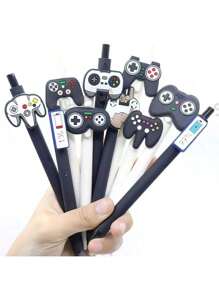 10/1pc Creative Ballpoint Pen, Game Controller Sticker, Gel Pen, Student Gift Pen, School Stationery, Suitable For Students, Adults, Teachers, Creative Gifts, Writing Pens, Markers, Medium Nibs,School Supplies,Stationery