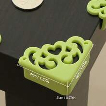 4pcs Silicone Corner Guards With Elegant Hollow Flower Design Stylish Table Edge Protectors For Safety And Decor - Multicolor - View 7
