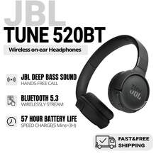 JBL TUNE 520BT 蓝牙耳机，无线降噪耳机，57 小时超长续航，蓝牙 5.3 - 黑色 - 查看 1