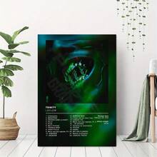 1 pieza Póster de álbum de música rap y pop sin marco, estética Pnl Plk ERRR, impresión en lienzo de arte de pared de hip hop y rock para decoración del hogar u oficina, arte de pared vintage sin marco