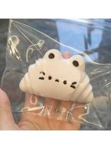 1pc Cute Squishable Cat Stress Relief Toy, Soft Squishy Squeeze Toy, Suitable For Party, Birthday, Christmas Gift, Comes With 1pc Dust Bag - Multicolor - View 3