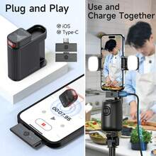 TOKQI Mikrofon Lavalier Nirkabel Profesional Terbaru 2025, Kualitas Suara Unggul, Peredam Kebisingan, Pasang dan Mainkan, Kompatibel dengan Smartphone Utama, Cocok untuk Vlogging, Wawancara, dan Bermain Game, Ringkas dan Portabel. - Hitam - View 5