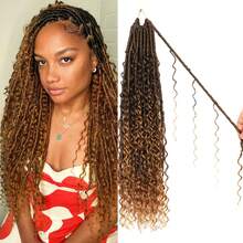 1/8 Packs Goddess Faux Locs Crochet Hair-24/30 Inch Boho Soft Locs Crochet Hair