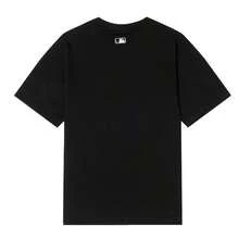 MLB Unisex Varsity Vintage Graphic Oversized Fit T-Shirt, Comfortable Sports & Outdoor Short Sleeve Tee - Black - View 2