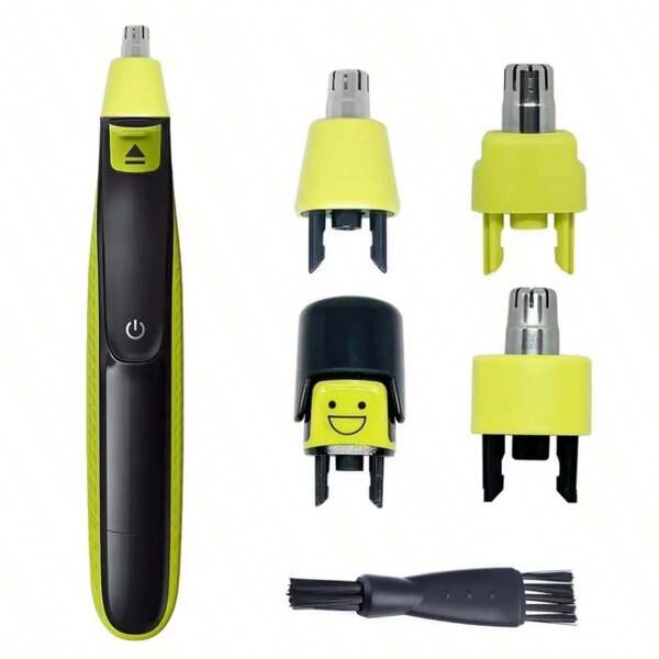 Recortador de vello nasal con cuchillas de doble filo de acero inoxidable y rotación de 360° para PHILIPS One Blade QP2520/QP2523/QP2530/QP2620/QP2630/QP2515/QP6530/QP6510/QP6520