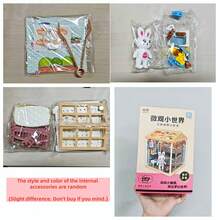 1pc DIY Miniature Rabbit House Model Kit, Micro World Bunny Cottage DIY Model, Cozy Rabbit Home DIY Set, Stitch Toys, Travel Toys, Classroom Fidget Toys, Mini Stuff, Bath Toys, Christmas Stationery, Stress Ball, Birthday Gift, Christmas Gift, Halloween Gift, Perfect Gift, Presents