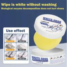 Crema Quitamanchas For Zapatos Limpiador De Zapatos Crema L - Blanco - Ver 3