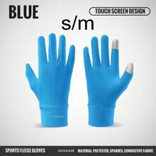 WRELS 1 Piece Windproof Warm Fleece Gloves, Touch Screen Full Finger Gloves - Ideal Gift For Winter Fishing, Cycling, Skiing, Outdoor Sports And Perfect New Year Gift, Motorcycle Accessories, Fishing Accessories, Bicycle Accessories