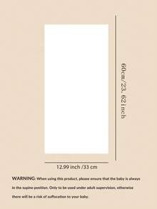 1 件男女通用新生儿双层羊毛襁褓毯，秋冬款