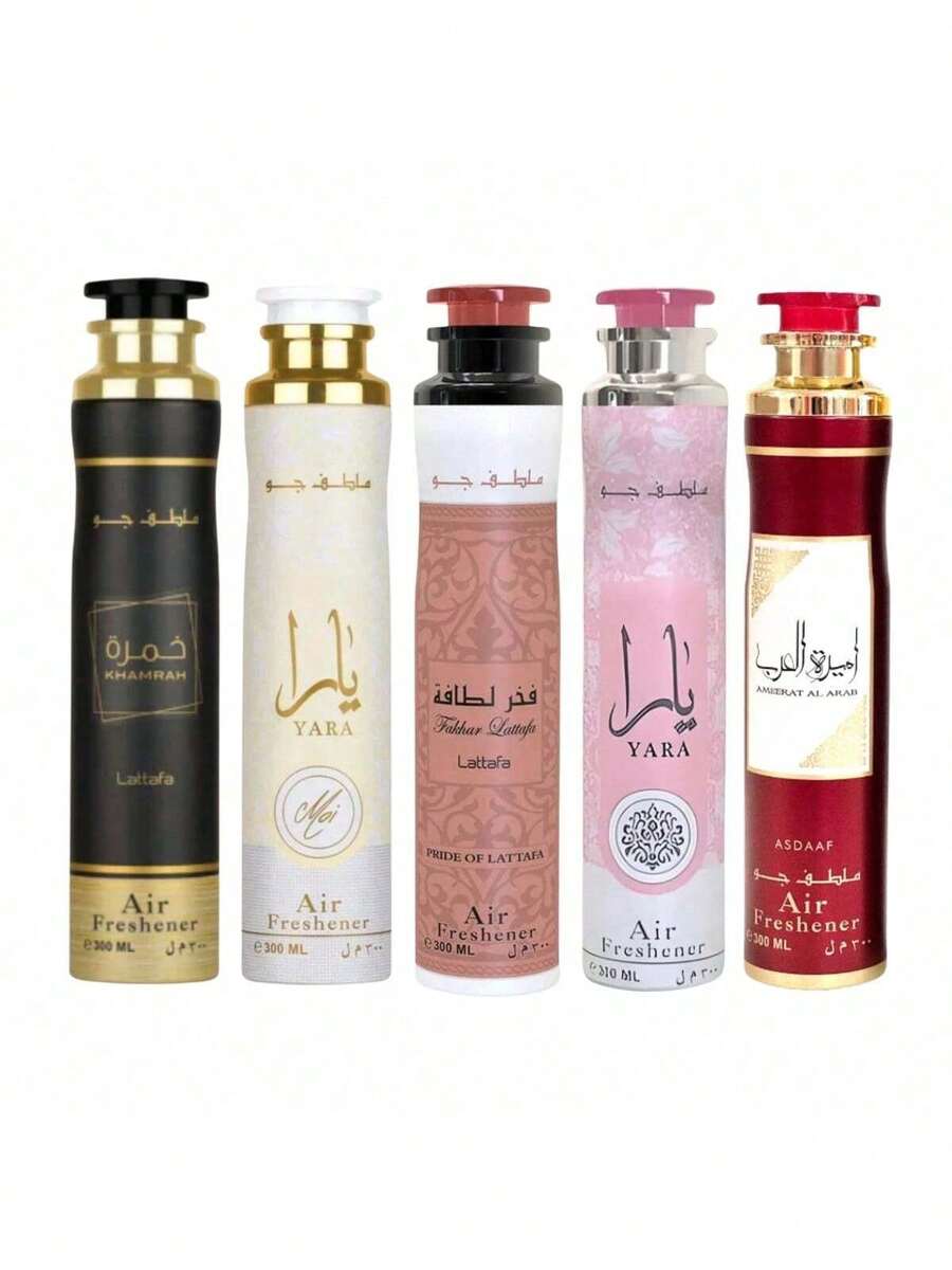 Lattafa Pack Of 5 Air Freshener 5*300ML Home Fragrance