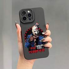 Diseño innovador de sombrero aterrador, funda de teléfono suave con ojos de ángel, superficie mate impresa con UV, proporciona protección de 360 grados, compatible con iPhone 11 a 16 Pro Max, XR, X/XS, 7, 8 Plus, SE y Mini. - Mezcla de colores - Ver 7