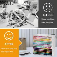 1pcLarge Color - Coded Marker Set | 240+ Vibrant Colors With Storage Case For School Projects, Art Classes & Student Artists