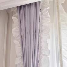 白色加宽服装裙摆、家纺、窗帘、荷叶边装饰布艺辅料