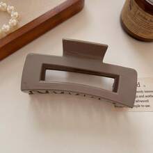 4 piezas/1 pieza Pinzas para el cabello suaves y sin arañazos de 4.33in/11cm para mujeres, de moda versátil, elegantes y minimalistas de unicolor, adecuadas para salidas diarias, casual, fiesta, viajes, playa, vacaciones - coleta, moño, lavarse la cara, maquillaje, accesorio de vestir