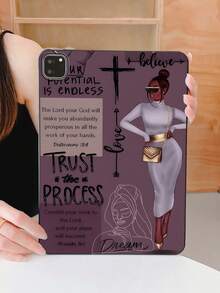 Faith Inspired IPad 保护套 | 时尚插图印花黑色 TPU 耐用保护套，适合日常办公和学习，黑色 IPad 保护套，探索者的首选，可作为情人节、新年、生日、毕业典礼的礼物，兼容 iPad Mini 5th/iPad Mini 6/iPad Air/iPad Air 2/iPad Mini 4/iPad 9.7 英寸 2018/iPad 10.2 第 7 代 2019/iPad Air 10.5 英寸 2019/iPad Pro 11 英寸 2020/iPad Air 10.9 英寸 2020/iPad 10.2 第 8 代 2021/iPad Air 第 5 代 - 彩色 - 查看 1