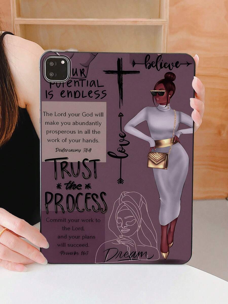 Faith Inspired IPad 保护套 | 时尚插图印花黑色 TPU 耐用保护套,适合日常办公和学习,黑色 IPad 保护套,探索者的首选,可作为情人节、新年、生日、毕业典礼的礼物,兼容 iPad Mini 5th/iPad Mini 6/iPad Air/iPad Air 2/iPad Mini 4/iPad 9.7 英寸 2018/iPad 10.2 第 7 代 2019/iPad Air 10.5 英寸 2019/iPad Pro 11 英寸 2020/iPad Air 10.9 英寸 2020/iPad 10.2 第 8 代 2021/iPad Air 第 5 代 - 彩色 - 查看 1