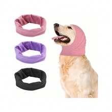 1 Piece Dog Earmuffs, Pet Grooming Earmuffs, Noise Reduction, Soft And Stretchy, Warm, Stress Relief, Pet Ear Cap, Thin Style - Multicolor - View 6