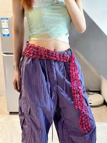 爵士舞新款小众亮片镂空腰带街舞韩流臀巾肚皮舞腰链舞蹈臀巾 - 彩色 - 查看 15