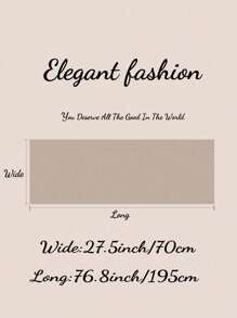 1条桑蚕丝刺绣围巾，手工花卉刺绣披肩，长款旗袍外巾 - 駝色 - 查看 4