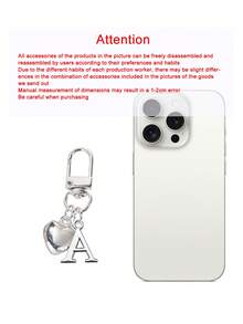 Mặt dây chuyền hình trái tim cá nhân hóa, có thể khắc chữ cái đầu, móc khóa hình trái tim, phụ kiện trang trí túi xách tùy chỉnh, quà tặng, móc khóa, phụ kiện điện thoại độc đáo, thiết kế tối giản, phù hợp với ví và điện thoại nữ, món quà hoàn hảo cho bạn bè, gia đình hoặc bạn gái, phụ kiện ngoài trời, phụ kiện dự tiệc, quà tặng, quà lưu niệm, phụ kiện trang trí túi xách nữ, phụ kiện trang trí xe hơi, quà tặng cho phụ nữ và bé gái - Nhiều màu - Xem 10