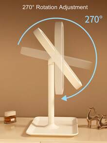 LED Makeup Mirror, Vanity Mirror With Lights, Compact Mirror, Mini 3 Light Modes Lighted Makeup Mirror, Touch Control, Portable Stand And Foldable Compact Mirror, Bedroom Mirror, Lighted Travel Makeup Mirror, Vanity Cosmetic Mirror With Lights, USB Rechargeable Battery Mirror, Portable LED Makeup Mirror For Home/Bathroom/Bedroom/Office/Living Room, Women Halloween Christmas Gift, Autumn Home Decor, Makeup, Room Decor, Vanity, Makeup Accessories, Mirror, Vanity Mirror, Mini Mirror, Hand Mirror - 彩色 - 查看 6