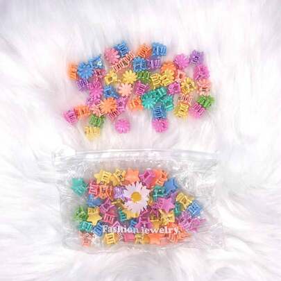 KIT 50 Pcs Mini Cute Kids Hairpins Cartoon Grampos De Cabelo De Menina