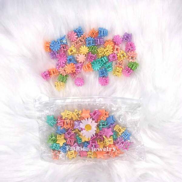 KIT 50 Pcs Mini Cute Kids Hairpins Cartoon Grampos De Cabelo De Menina