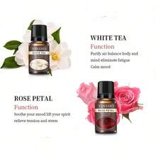 10ml Aromatherapy Essential Oils, Home/Bedroom/Car Air Freshener, Jasmine, Rose, Sandalwood, Lavender, Lemon And Over 10 Scents, Suitable For Aromatherapy Candles, Reed Diffusers And Fragrance Stones