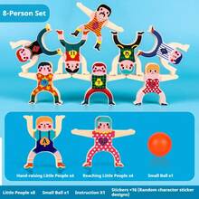 32/24/16/8pcs Hercules Balance Bricks Pro Building Blocks Stacking Arhat Puzzle, Plastic Toy Stickers Jenga Hercules Desktop Game, Perfect Birthday, Holiday, Halloween, Christmas Gift