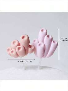 11pcs Or 1pc Marine Animal Cake Decorations, Whales, Dolphins, Porcupines, Jellyfish, Octopuses, Shells, Corals And Other Underwater Animals, Marine Theme Cake Decoration Set, Birthday Cake Baptism Cake Decoration, Soft Clay Handmade With Slight Defects(Do Not Touch The Cake; Please Use It With The Stick.) - Multicolor - View 12