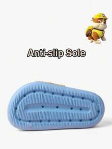 Sommerhausschuhe, blau, süßes Cartoon-Charakter-Design, mehrere Größen erhältlich, geeignet für Erwachsene und Kinder, rutschfeste Sohle, leichtes und weiches Material, konkaves Sohlendesign für Komfort, leuchtende Farben, perfekt zum Spielen drinnen/draußen, am Strand, im Pool und für den täglichen Gebrauch