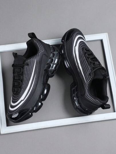 Low Top Men's Sports Shoes For Men Sneakers Casual Running Shoes Jogging Shoes Male Walking Shoes Fashionable Ombre Gradient Red Color Footwear Tennis Streetwear