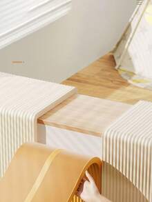 1片装家居装饰3D墙板防撞软墙贴榻榻米软墙贴床头墙垫窗台贴无味清凉隔热。只需撕掉背胶即可粘贴。粘性强，使用方便 - 純白防撞條 - 查看 2